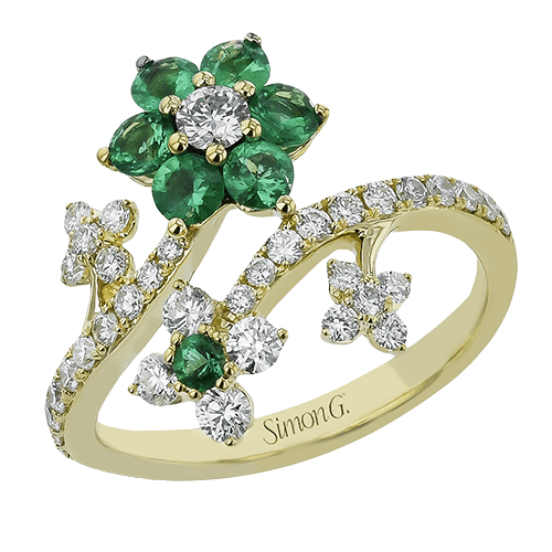 Flower Color Ring - Simon G. Jewelry