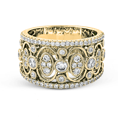 Harmonie Fashion Ring in 18k Gold with Diamonds - Simon G. Jewelry
