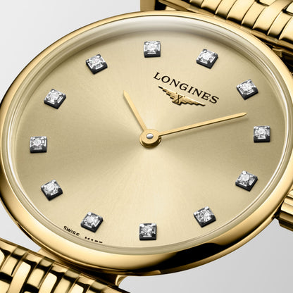 La Grande Classique De Longines 24.00 mm Gilt Yellow PVD coating L4209237E L4.209.2.37.E detailed view