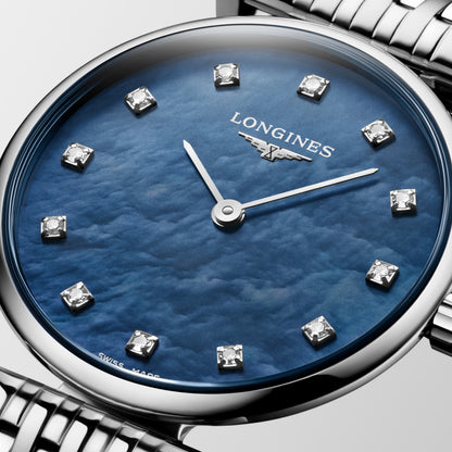 La Grande Classique De Longines 24.00 mm Blue mother-of-pearl Stainless steel L4209481C L4.209.4.81.C detailed view