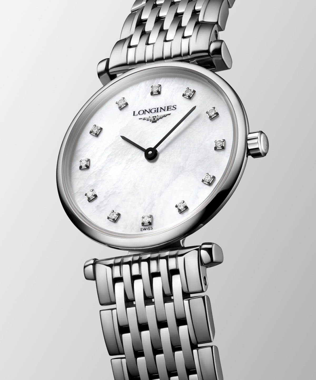 La Grande Classique De Longines 24.00 mm White mother-of-pearl Stainless steel L4209487C L4.209.4.87.C back view