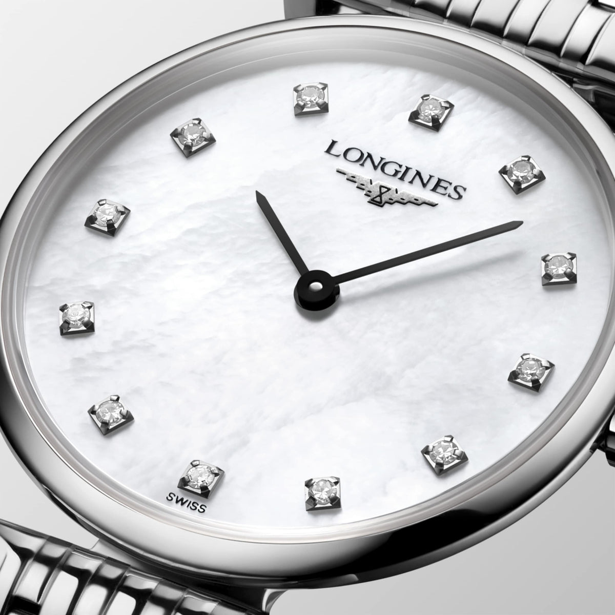 La Grande Classique De Longines 24.00 mm White mother-of-pearl Stainless steel L4209487C L4.209.4.87.C detailed view