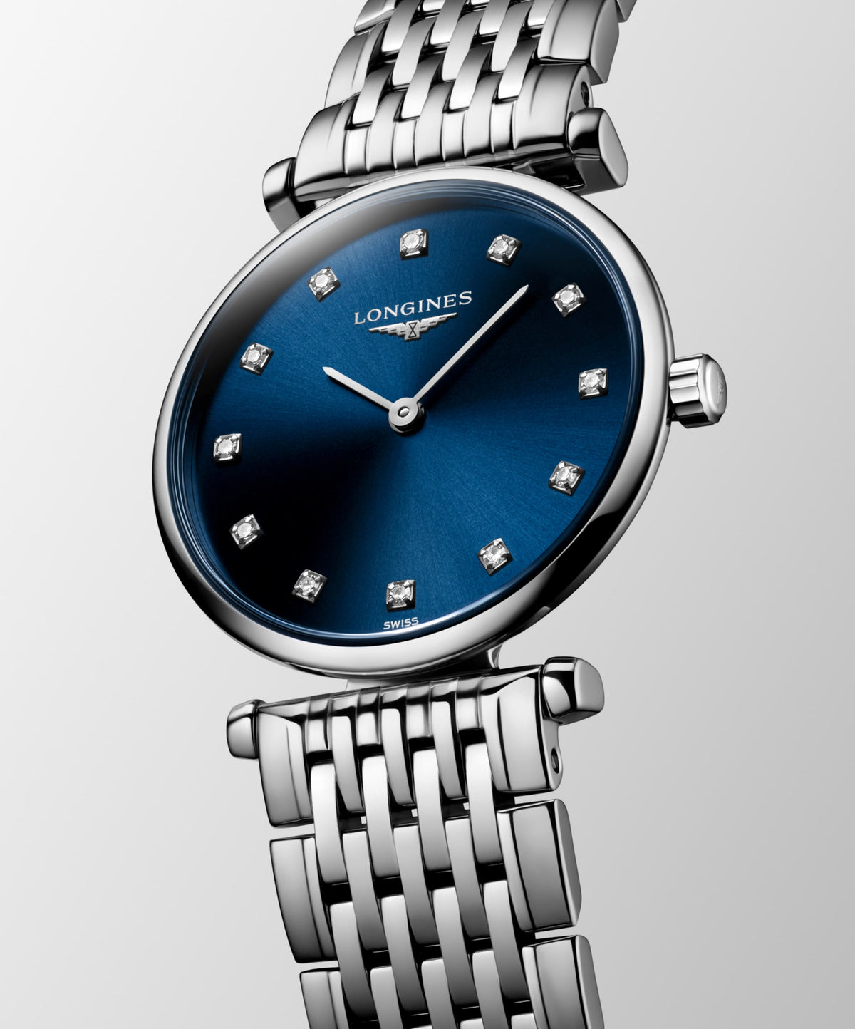 La Grande Classique De Longines 24.00 mm Sunray blue Stainless steel L4209497C L4.209.4.97.C back view
