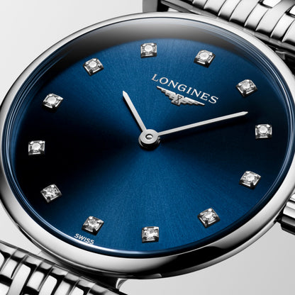 La Grande Classique De Longines 24.00 mm Sunray blue Stainless steel L4209497C L4.209.4.97.C detailed view