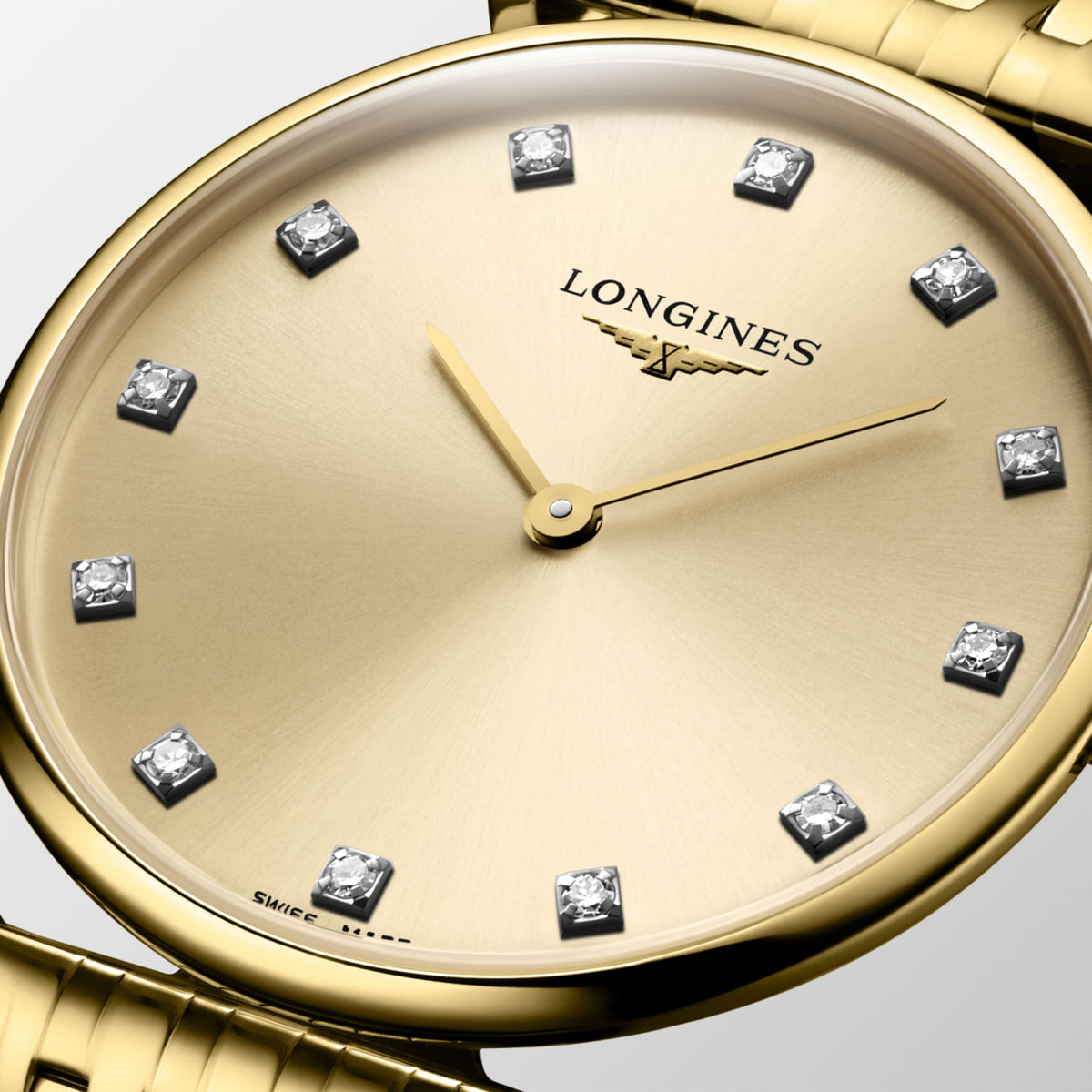 La Grande Classique De Longines 29.00 mm Gilt Yellow PVD coating L4512237E L4.512.2.37.E detailed view