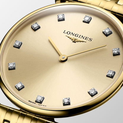 La Grande Classique De Longines 29.00 mm Gilt Yellow PVD coating L4512237E L4.512.2.37.E detailed view
