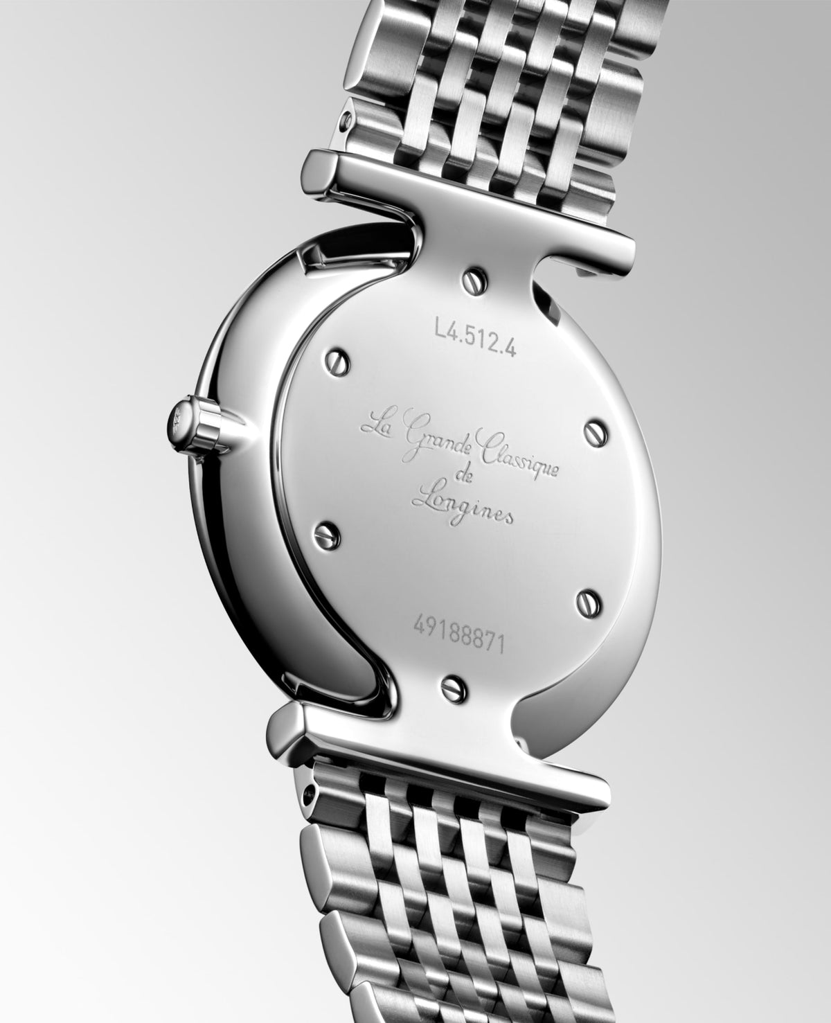 La Grande Classique De Longines 29.00 mm Sunray blue Stainless steel L4512497C L4.512.4.97.C front and side view