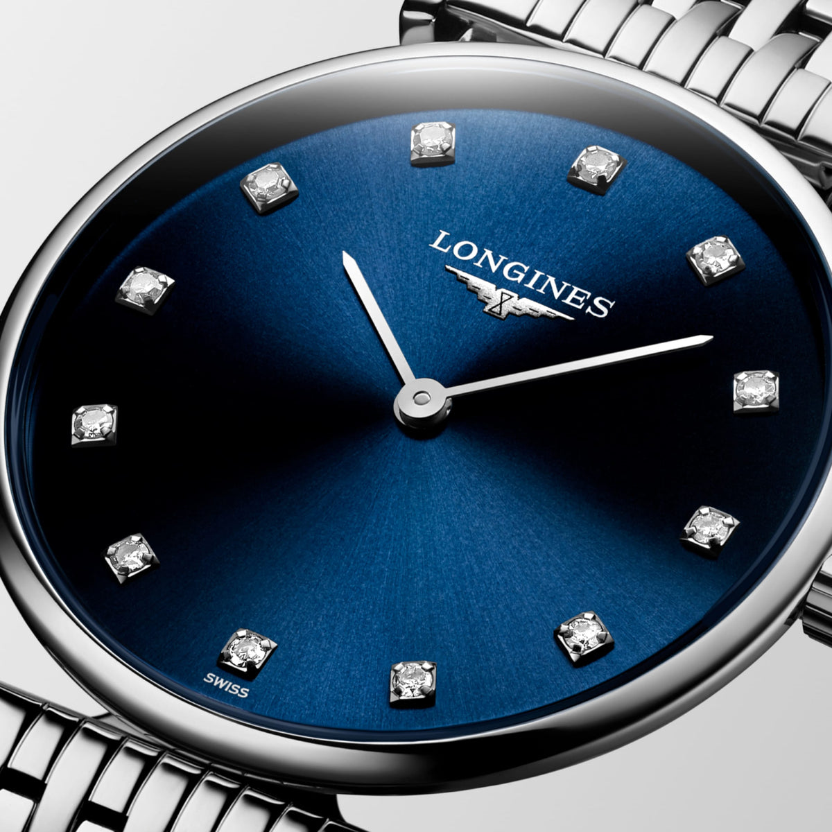 La Grande Classique De Longines 29.00 mm Sunray blue Stainless steel L4512497C L4.512.4.97.C detailed view