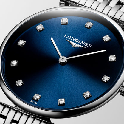 La Grande Classique De Longines 29.00 mm Sunray blue Stainless steel L4512497C L4.512.4.97.C detailed view