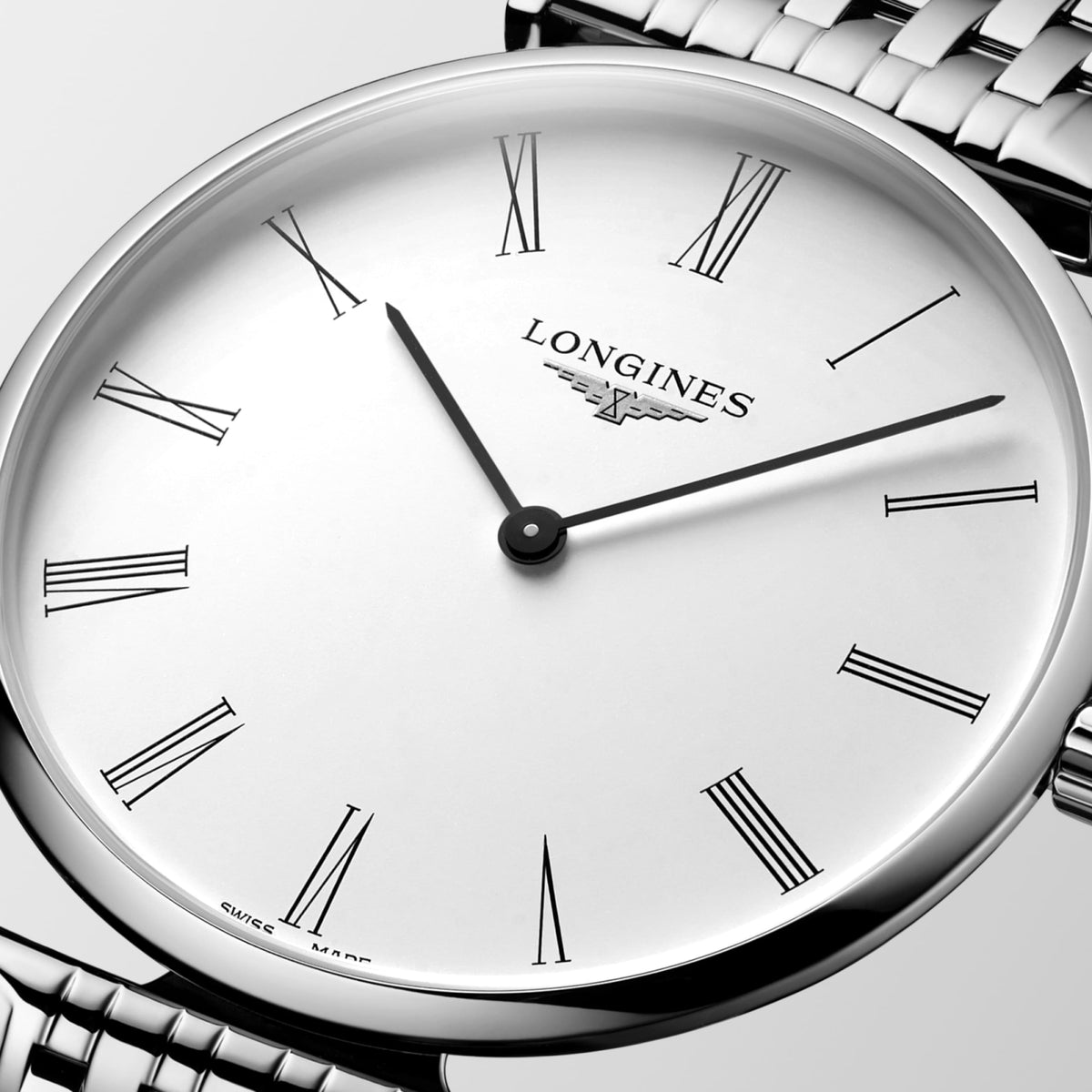 La Grande Classique De Longines 38.00 mm White Stainless steel L4866411C L4.866.4.11.C detailed view