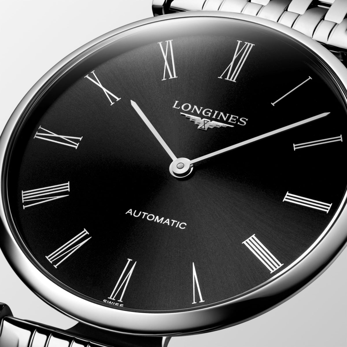 La Grande Classique De Longines 36.00 mm Sunray black Stainless steel L49084516 L4.908.4.51.6 detailed view