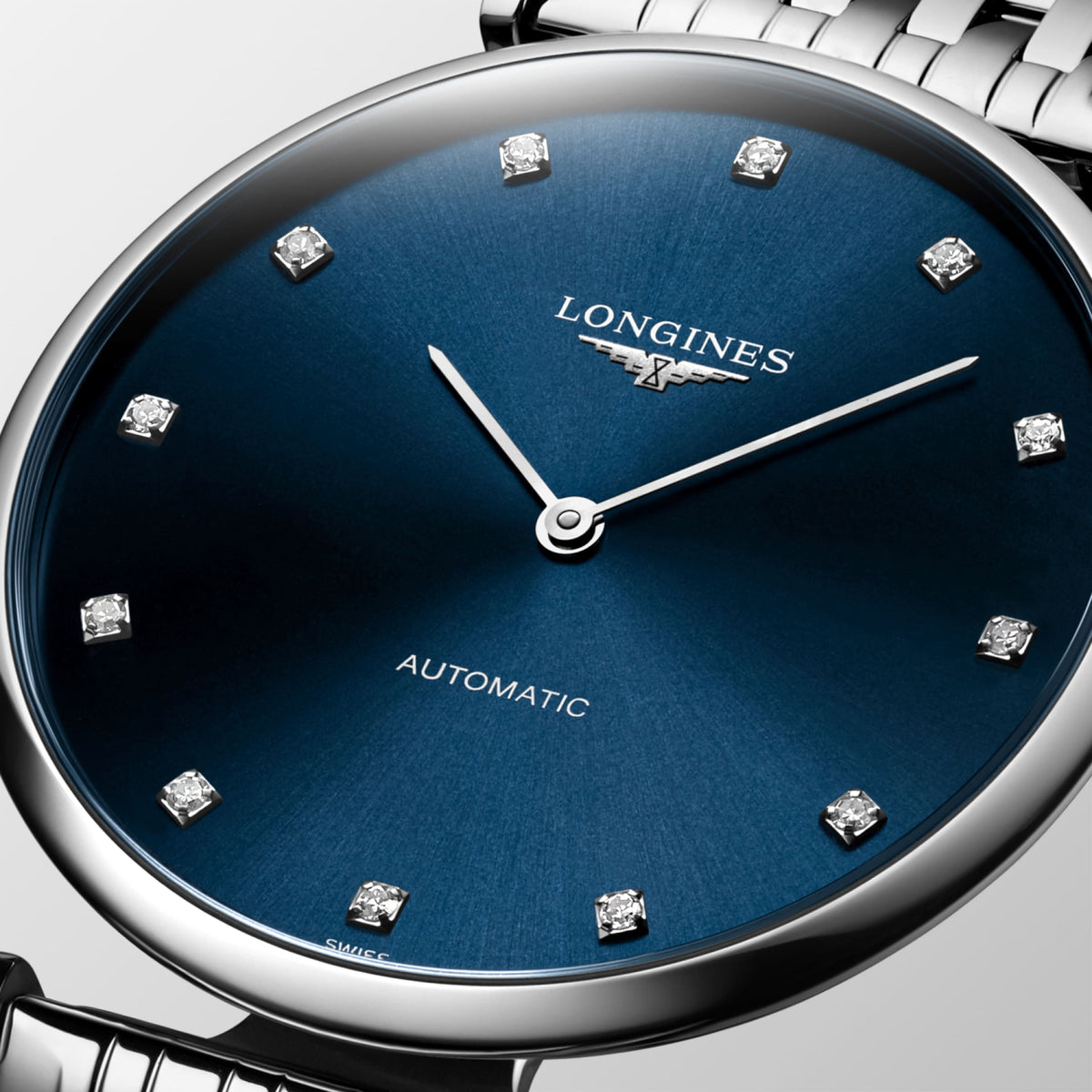 La Grande Classique De Longines 36.00 mm Sunray blue Stainless steel L49084976 L4.908.4.97.6 detailed view