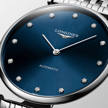 La Grande Classique De Longines 36.00 mm Sunray blue Stainless steel L49084976 L4.908.4.97.6 detailed view