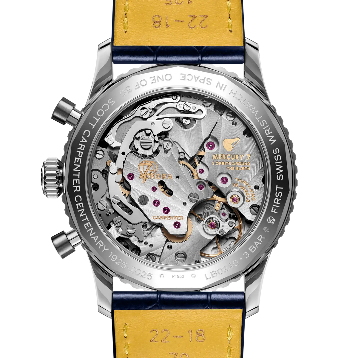 Navitimer B02 Chronograph 41 Cosmonaute Scott Carpenter Centenary Platinum 41 mm LB0240211C1P1 fourth view