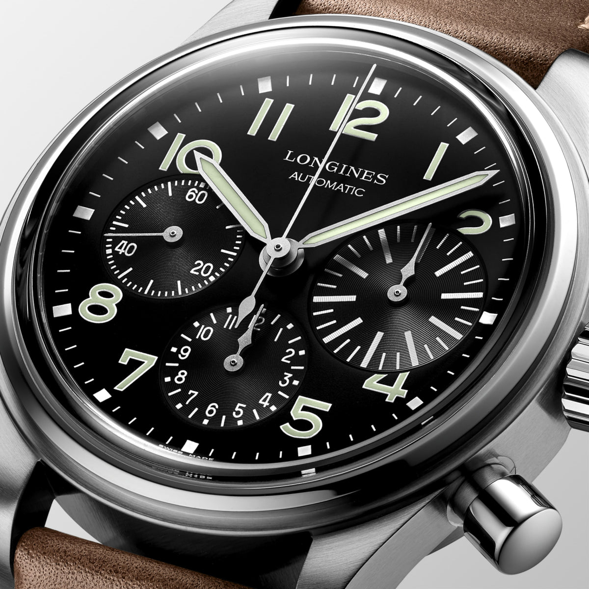 Longines Avigation Bigeye 41.00 mm Black Stainless steel L28164532 L2.816.4.53.2 detailed view