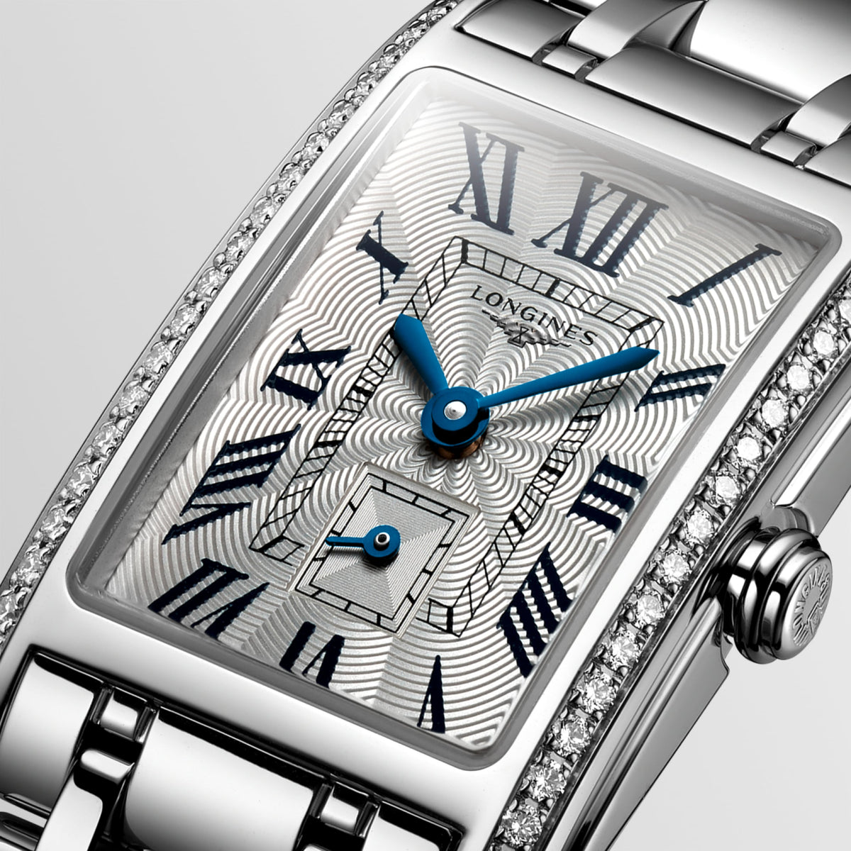 Longines Dolcevita 20.80 X 32.00 mm Silver "flinqué" Stainless steel L52550716 L5.255.0.71.6 detailed view