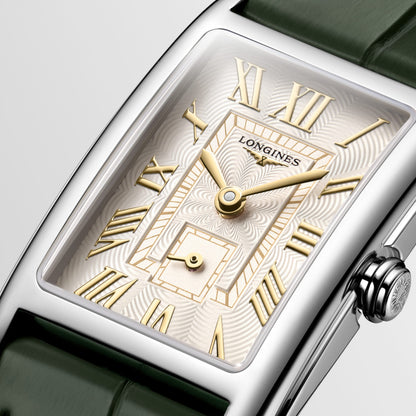 Longines Dolcevita 20.80 X 32.00 mm Ivory Gilt "flinqué" Stainless steel L52554082 L5.255.4.08.2 detailed view