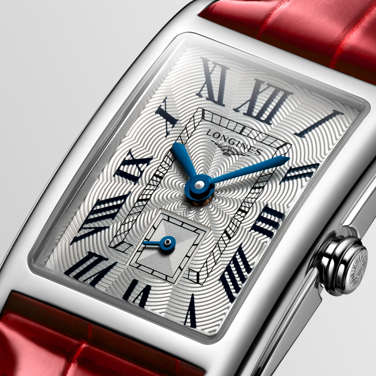 Longines Dolcevita 20.80 X 32.00 mm Silver "flinqué" Stainless steel L52554715 L5.255.4.71.5 detailed view