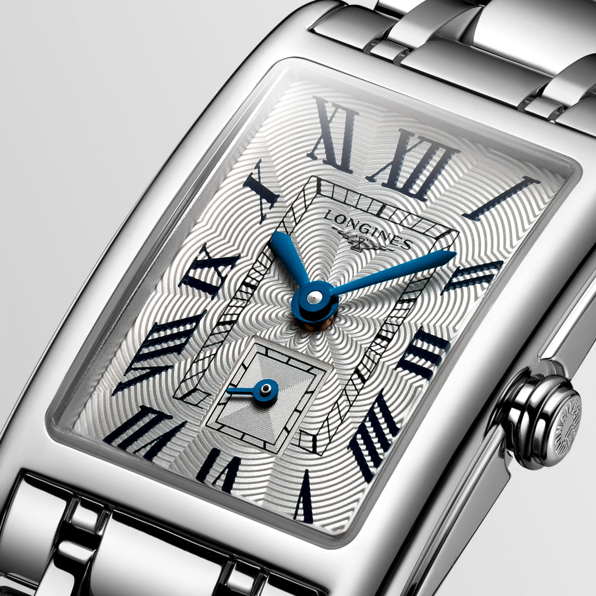 Longines Dolcevita 20.80 X 32.00 mm Silver "flinqué" Stainless steel L52554716 L5.255.4.71.6 detailed view