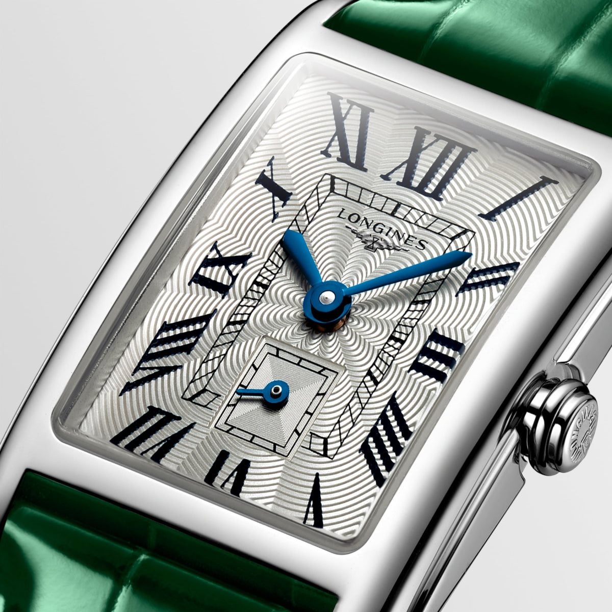 Longines Dolcevita 20.80 X 32.00 mm Silver "flinqué" Stainless steel L5255471A L5.255.4.71.A detailed view