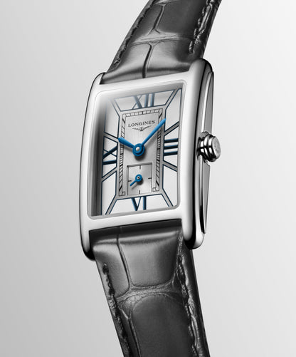 Longines Dolcevita 20.80 X 32.00 mm White Stainless steel L52554752 L5.255.4.75.2 front and side view