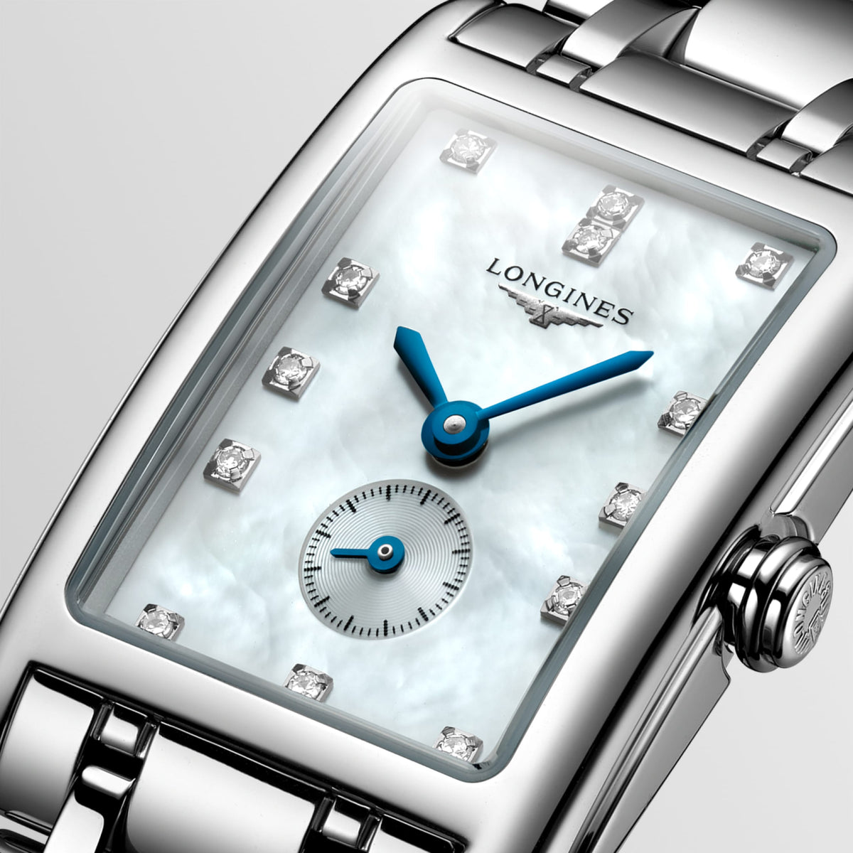 Longines Dolcevita 20.80 X 32.00 mm White mother-of-pearl Stainless steel L52554876 L5.255.4.87.6 detailed view