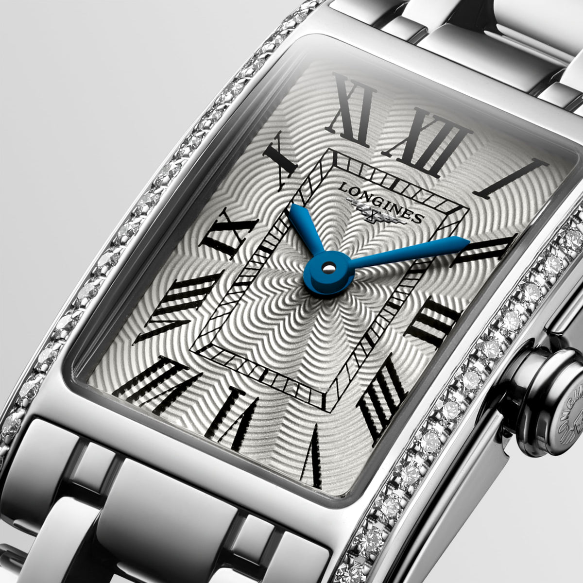 Longines Dolcevita 17.70 X 27.00 mm Silver "flinqué" Stainless steel L52580716 L5.258.0.71.6 detailed view