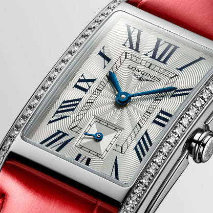 Longines Dolcevita 23.30 X 37.00 mm Silver "flinqué" Stainless steel L55120715 L5.512.0.71.5 detailed view