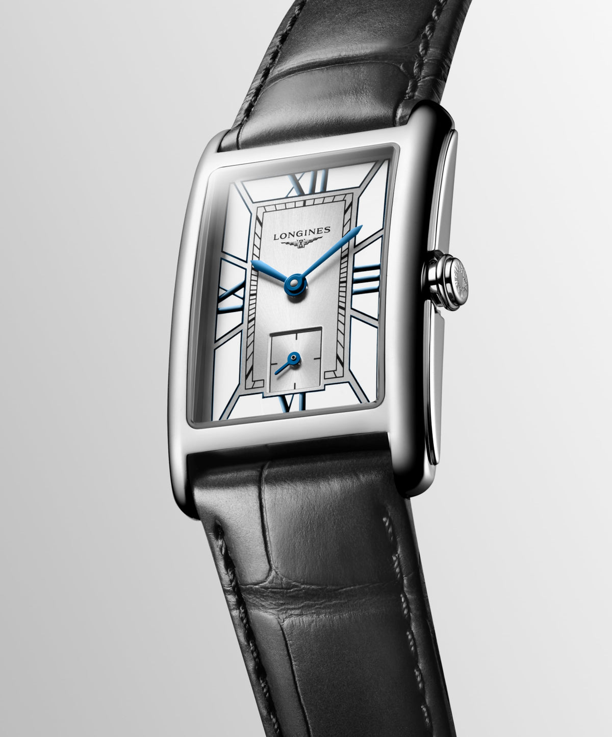 Longines Dolcevita 23.30 X 37.00 mm White Stainless steel L55124752 L5.512.4.75.2 front and side view