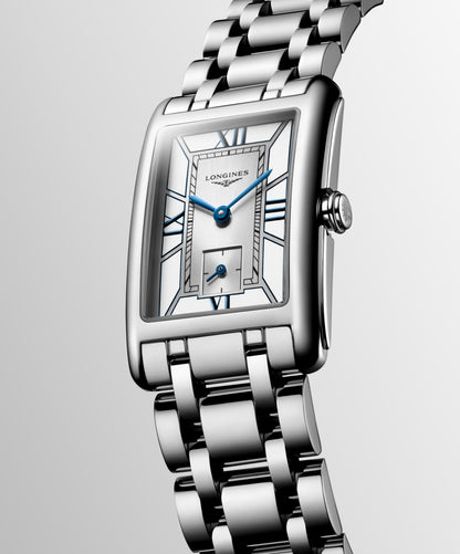 Longines Dolcevita 23.30 X 37.00 mm White Stainless steel L55124756 L5.512.4.75.6 front and side view