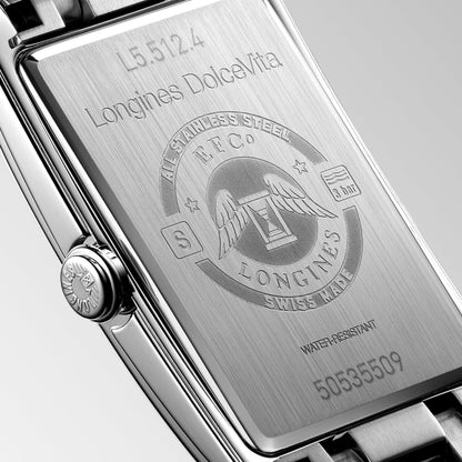 Longines Dolcevita 23.30 X 37.00 mm White Stainless steel L55124756 L5.512.4.75.6 back view