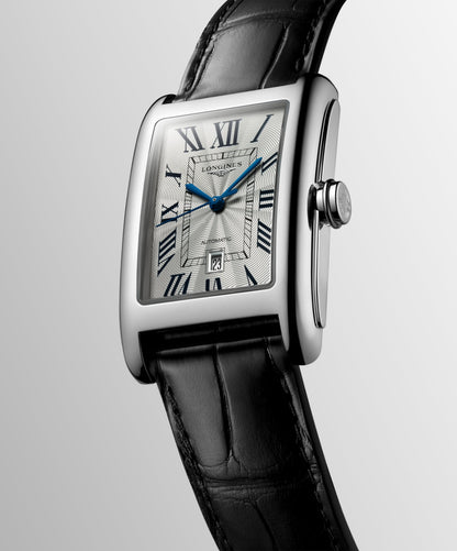 Longines Dolcevita 27.70 X 43.80 mm Silver "flinqué" Stainless steel L57574710 L5.757.4.71.0 back view