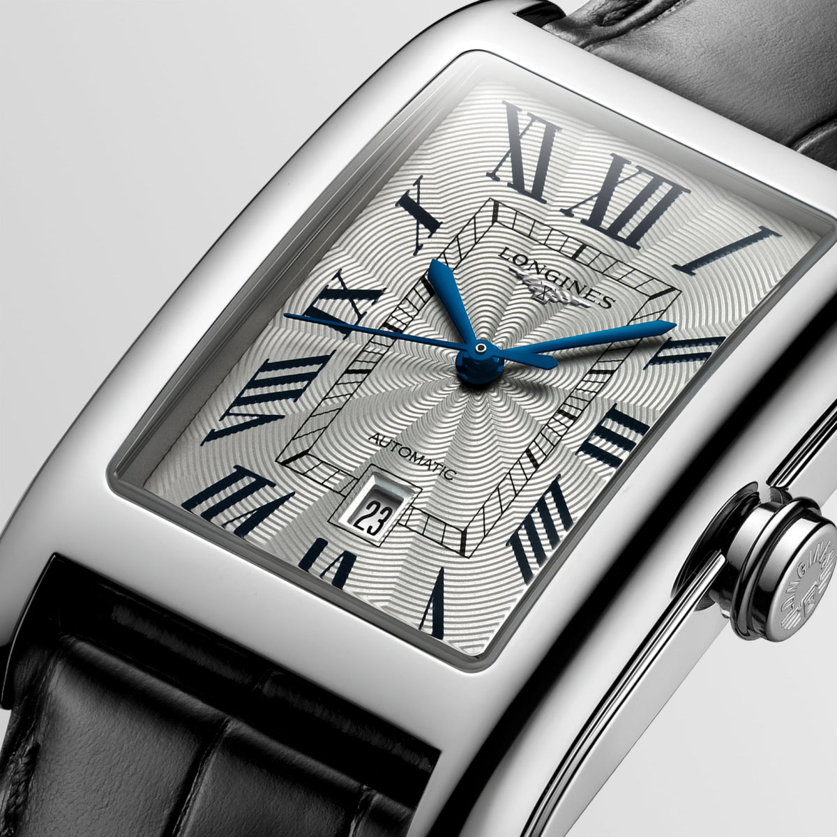 Longines Dolcevita 27.70 X 43.80 mm Silver "flinqué" Stainless steel L57574710 L5.757.4.71.0 detailed view