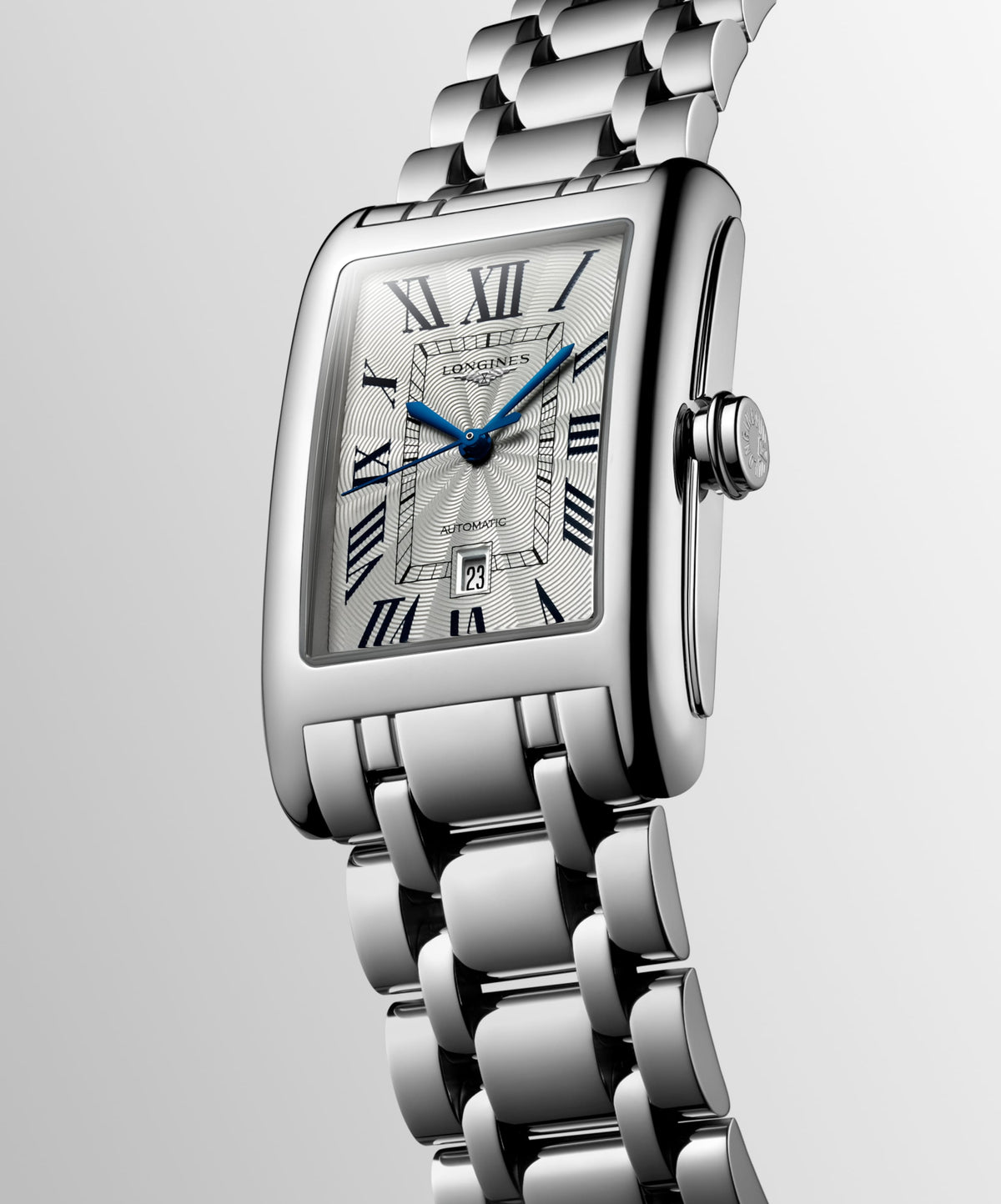 Longines Dolcevita 27.70 X 43.80 mm Silver "flinqué" Stainless steel L57574716 L5.757.4.71.6 back view