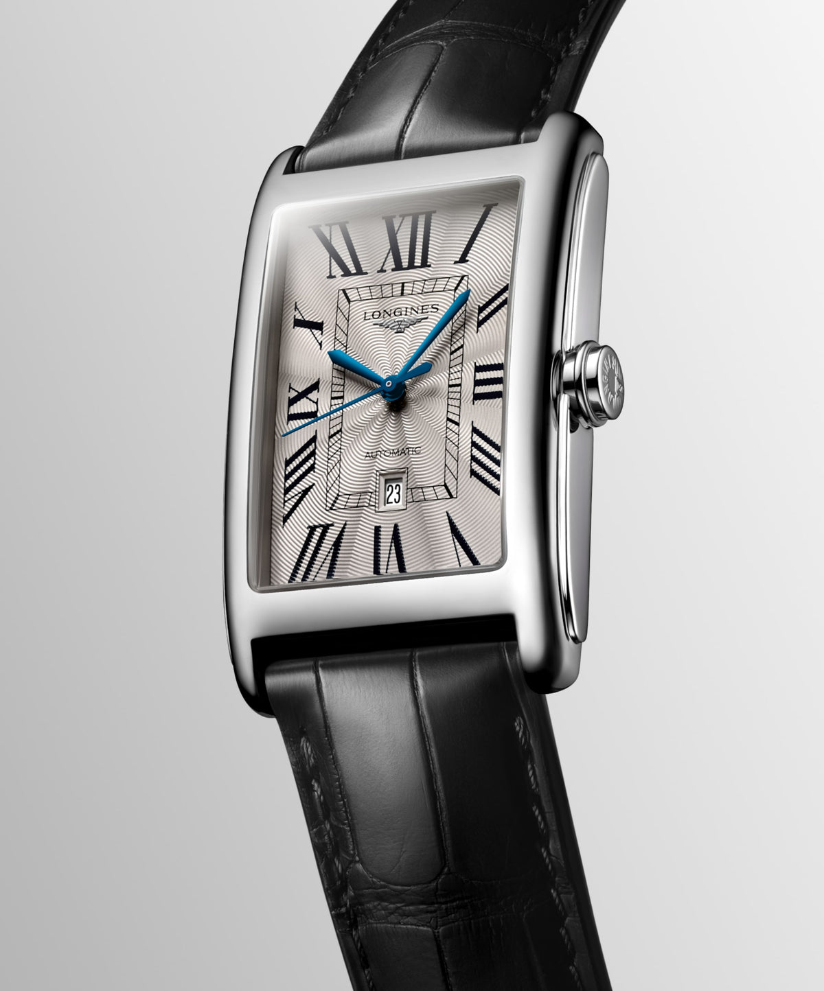 Longines Dolcevita 28.20 X 47.00 mm Silver "flinqué" Stainless steel L57674710 L5.767.4.71.0 back view