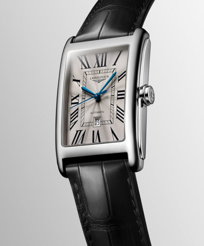 Longines Dolcevita 28.20 X 47.00 mm Silver "flinqué" Stainless steel L57674710 L5.767.4.71.0 back view