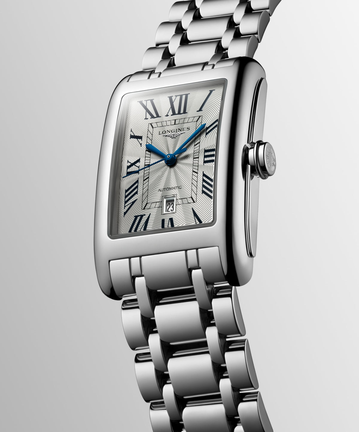 Longines Dolcevita 28.20 X 47.00 mm Silver "flinqué" Stainless steel L57674716 L5.767.4.71.6 back view