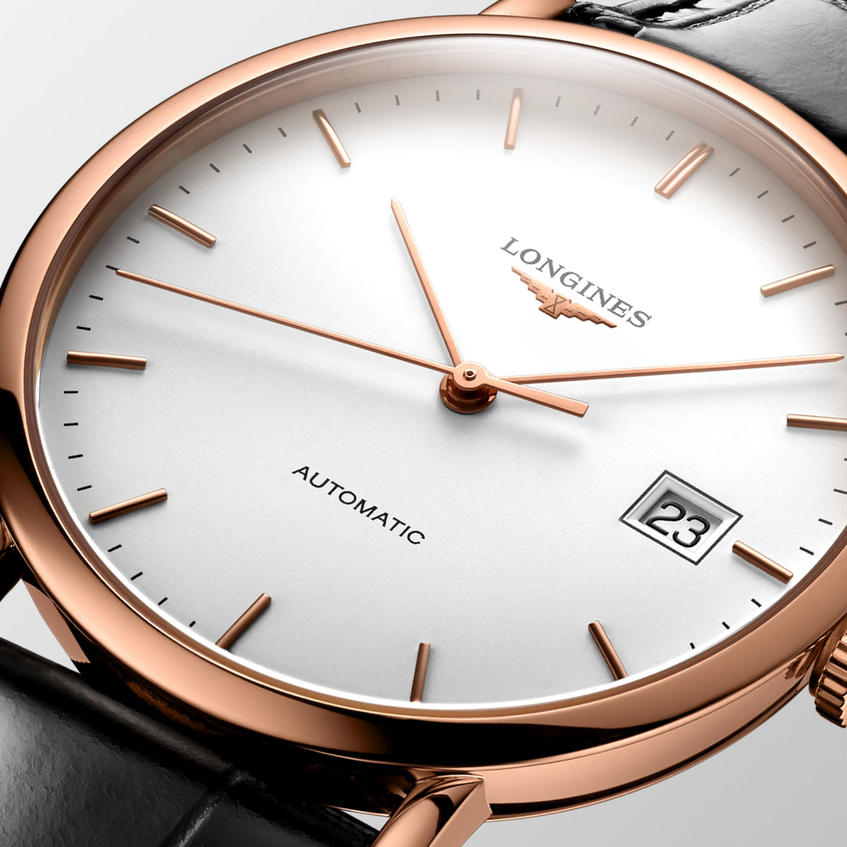 Longines Elegant Collection 37.00 mm White matt Rose gold 18 carats L47878124 L4.787.8.12.4 detailed view