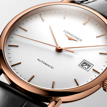Longines Elegant Collection 37.00 mm White matt Rose gold 18 carats L47878124 L4.787.8.12.4 detailed view