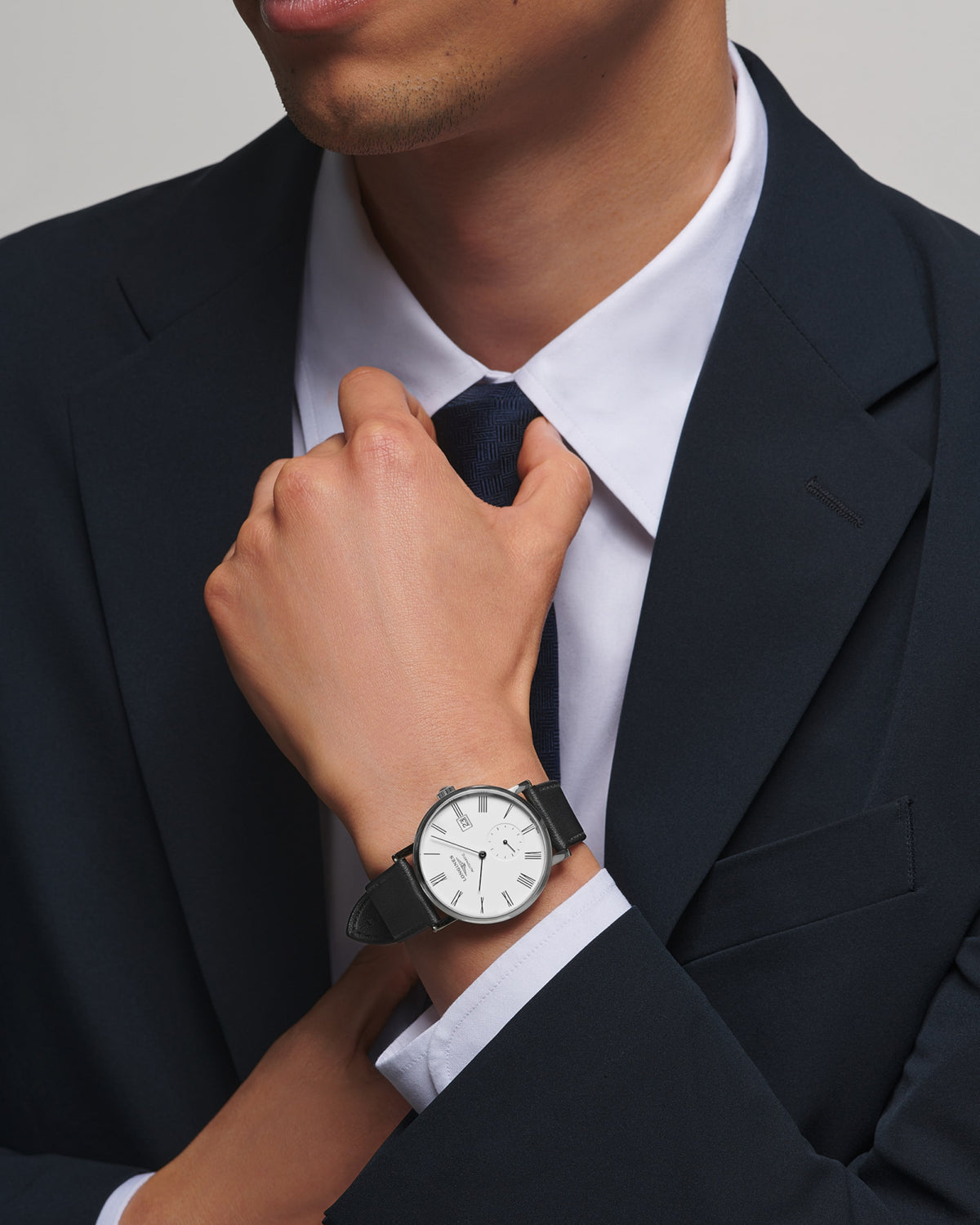 Longines Elegant Collection 39.00 mm White matt Stainless steel L48124110 L4.812.4.11.0 back view