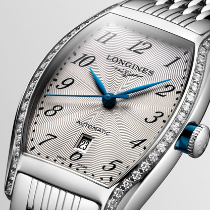 Longines Evidenza 26.00 X 30.60 mm Silver "flinqué" Stainless steel L21420706 L2.142.0.70.6 detailed view