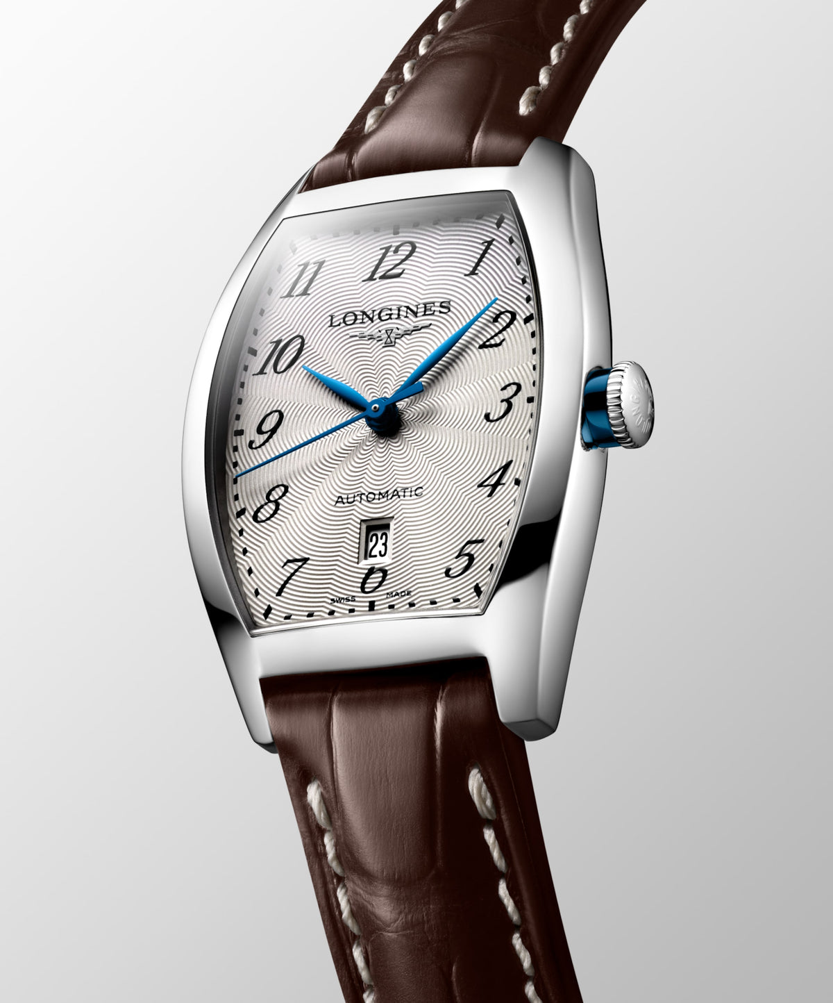 Longines Evidenza 26.00 X 30.60 mm Silver "flinqué" Stainless steel L21424734 L2.142.4.73.4 detailed view
