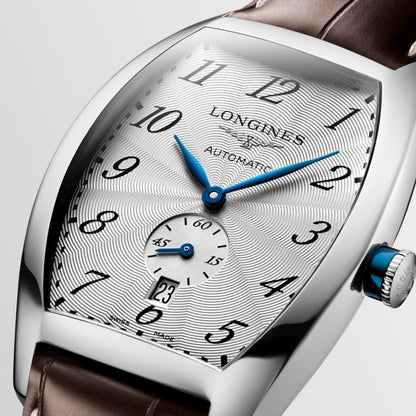 Longines Evidenza 33.10 X 38.75 mm Silver "flinqué" Stainless steel L26424734 L2.642.4.73.4 detailed view