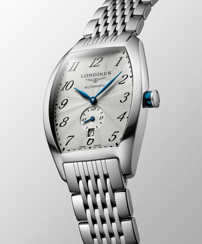 Longines Evidenza 33.10 X 38.75 mm Silver "flinqué" Stainless steel L26424736 L2.642.4.73.6 back view