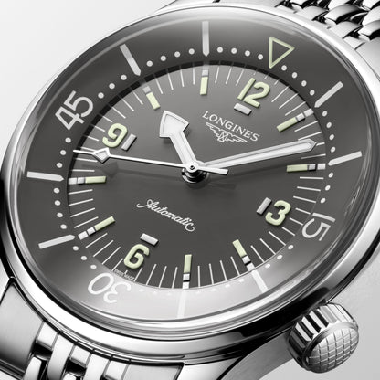 Longines Legend Diver 39.00 mm Grey Stainless steel L37644996 L3.764.4.99.6 detailed view