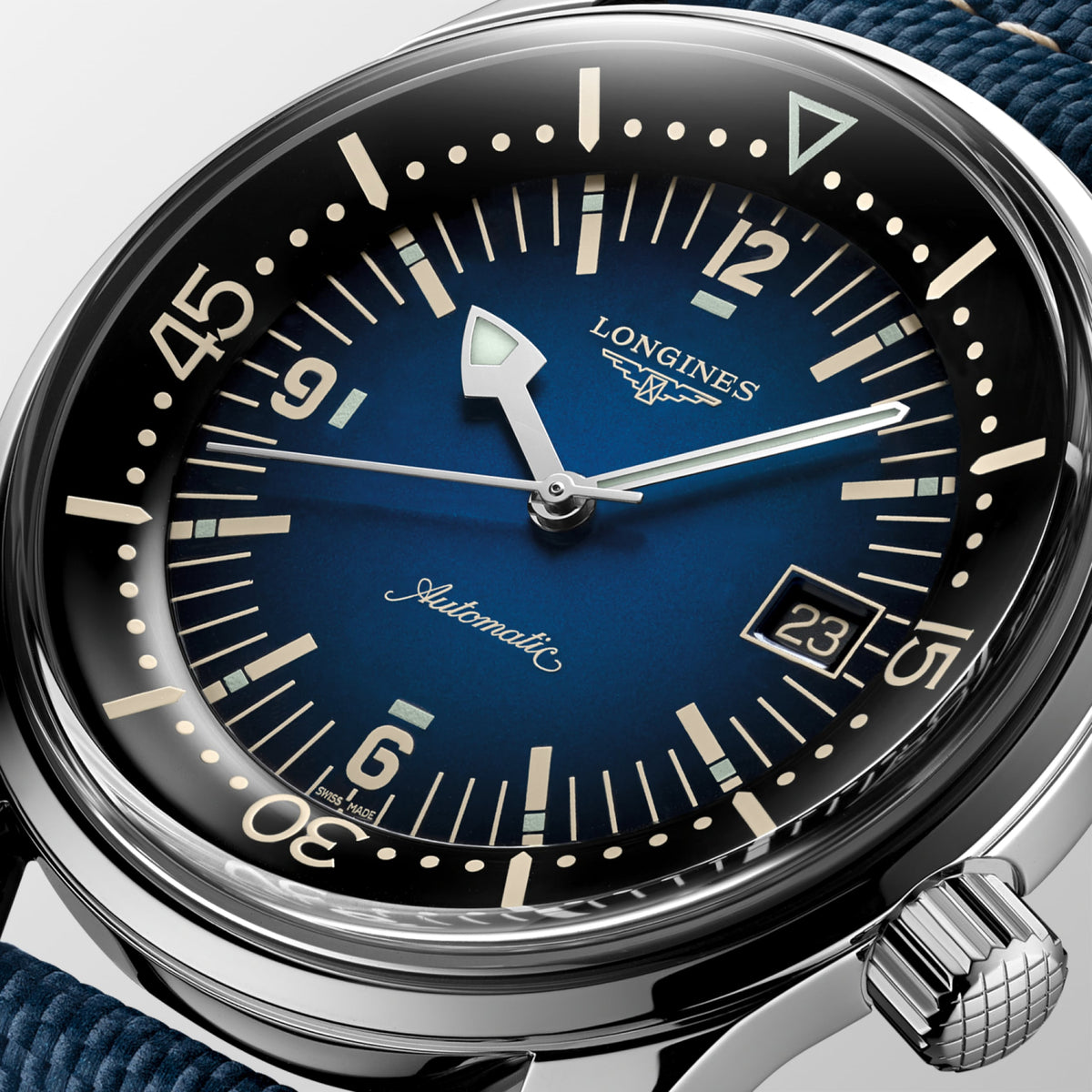 Longines Legend Diver 42.00 mm Blue Stainless steel L37744902 L3.774.4.90.2 detailed view