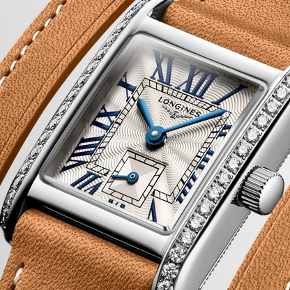 Longines Mini Dolcevita 21.50 X 29.00 mm Silver "flinqué" Stainless steel L52000710 L5.200.0.71.0 detailed view