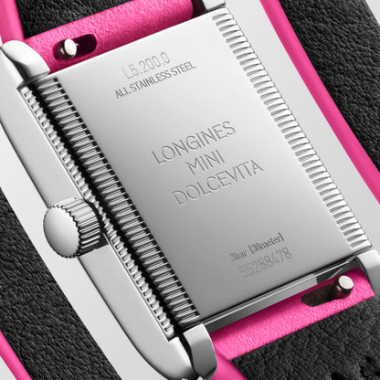 Longines Mini Dolcevita 21.50 X 29.00 mm Silver "flinqué" Stainless steel L52000712 L5.200.0.71.2 back view