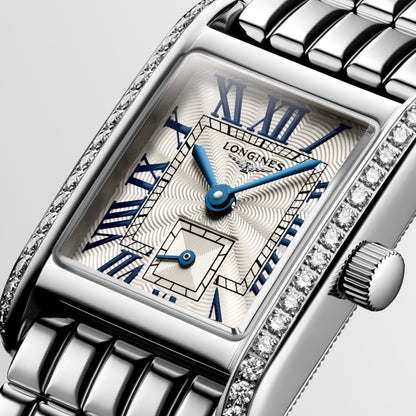Longines Mini Dolcevita 21.50 X 29.00 mm Silver "flinqué" Stainless steel L52000716 L5.200.0.71.6 detailed view