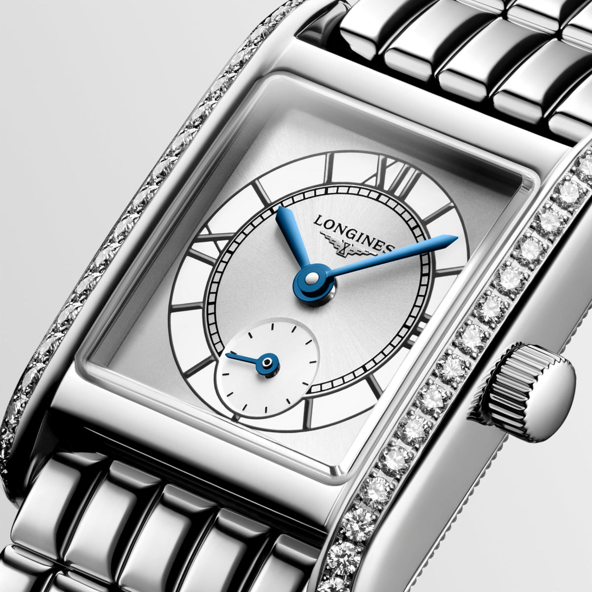 Longines Mini Dolcevita 21.50 X 29.00 mm Sunray silver Stainless steel L52000756 L5.200.0.75.6 detailed view
